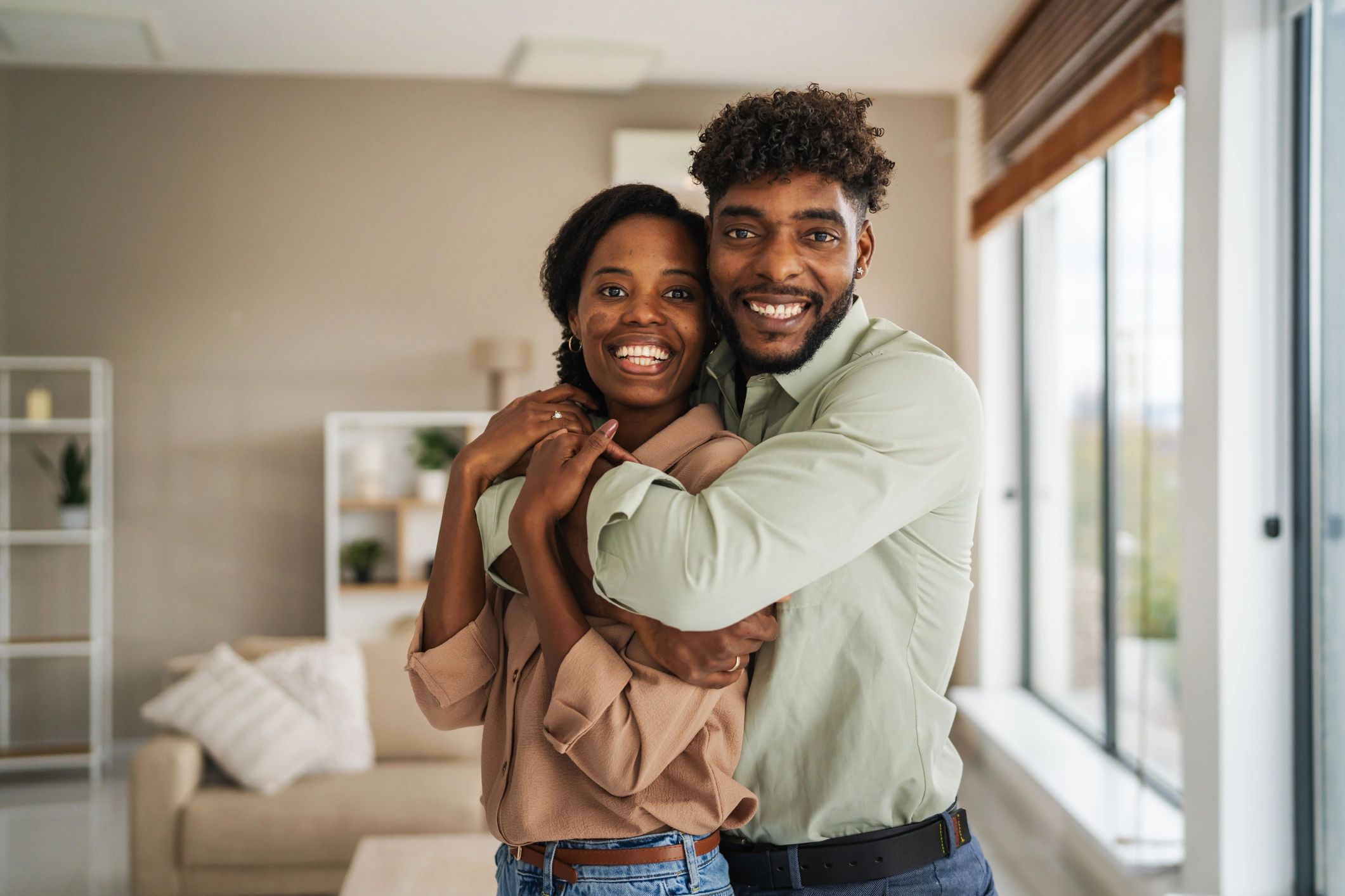 Satisfied property seeker client